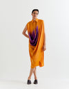 SAFFRON-PURPLE FRIDA DRESS