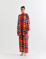 MULTI PLAID T.SHAPE SHIRT WITH PANTS