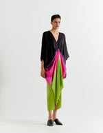 PINK OMBRE OMBRE KNOT KAFTAN