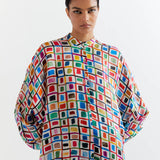 WINDOW PANE T.SHAPE SHIRT WITH PANTS