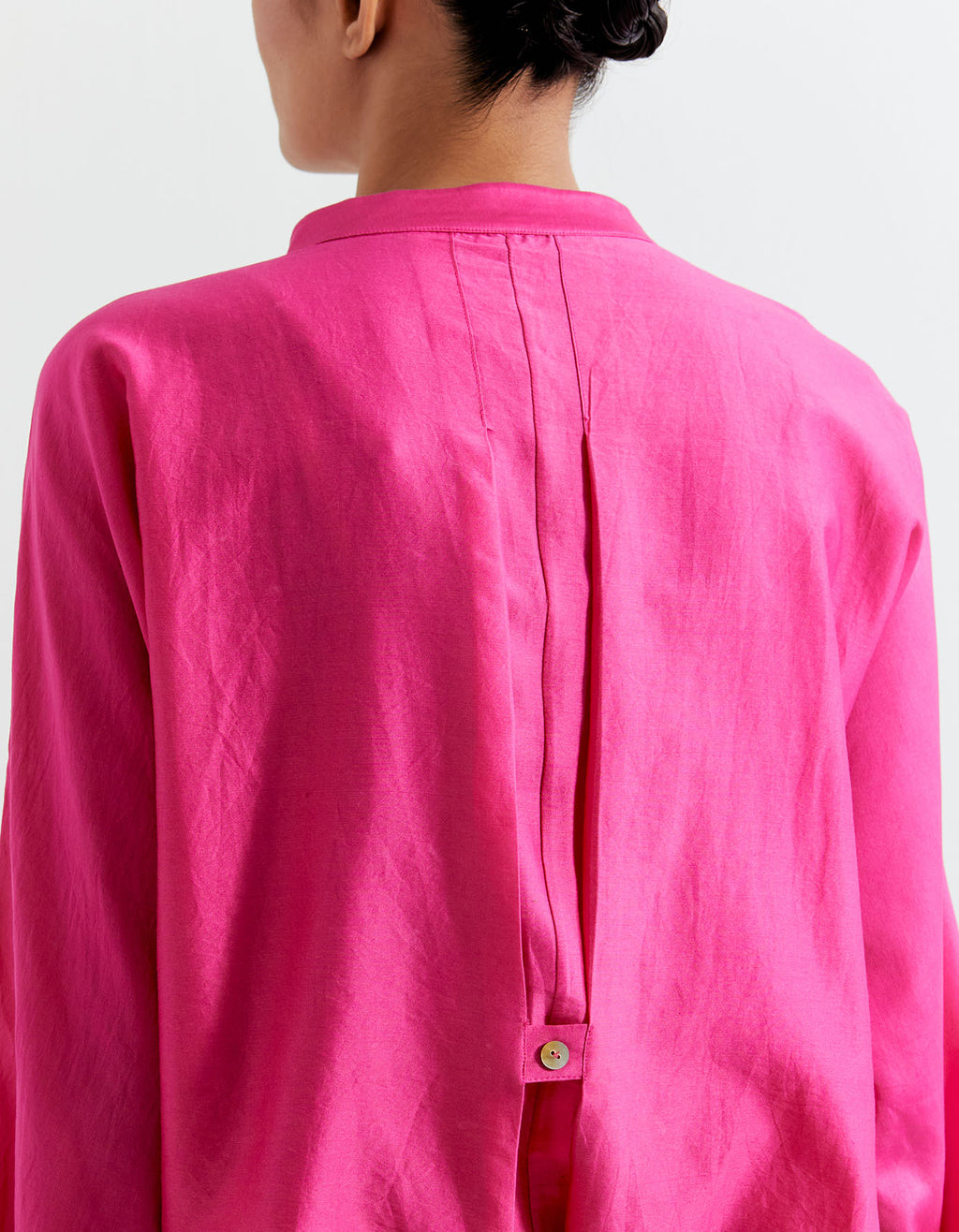 PINK-GREEN HEART SHAPE SHIBORI SHIRT