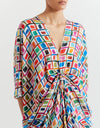 WINDOW PANE KNOT KAFTAN
