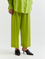 GREEN-PINK HEART SHAPE SHIBORI SHIRT WITH PANTS