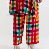 MULTI PLAID T.SHAPE SHIRT WITH PANTS