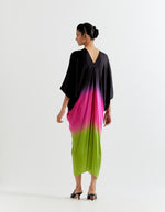 PINK OMBRE OMBRE KNOT KAFTAN